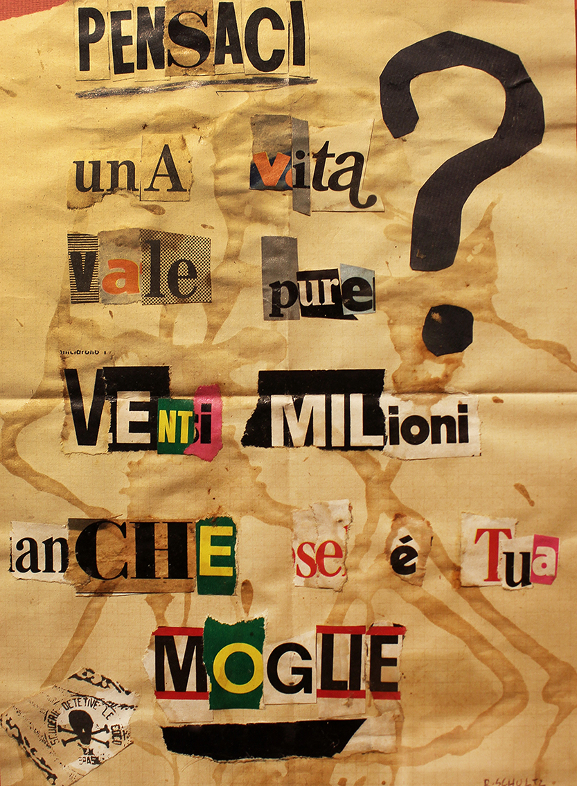 Raoul Schultz alla sua mostra